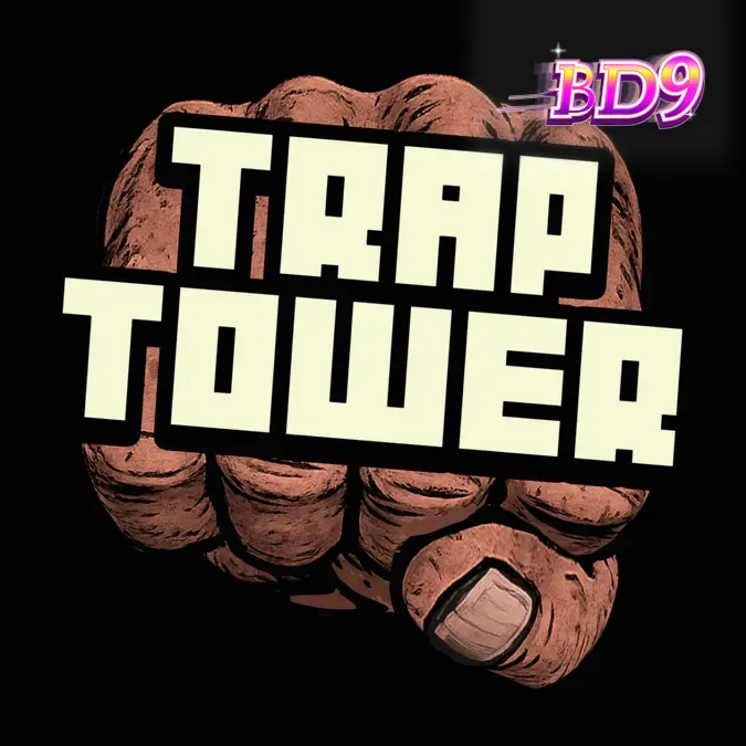 Trap Tower স্লট গেমের একটি দৃশ্য যেখানে গ্যাং-ওয়ারফেয়ার থিম এবং টাওয়ার গ্রিড দেখা যাচ্ছে।